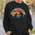 Vintage Best Dog Dad Ever Retro Fist Pump Puppy Doggy Sweatshirt Geschenke für Ihn