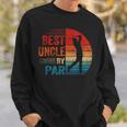 Vintage Best Uncle By Par Lover Golf Fathers Day For Golfer Sweatshirt Gifts for Him