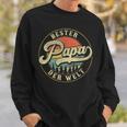 Vintage Bester Papa Der Welt Father's Day For Dad S Sweatshirt Geschenke für Ihn