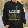 Vintage Black History A Heritage Of Unshakable Faith Bhm Sweatshirt Gifts for Him