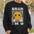 Vintage Bruh I'm 9 It's My 9Th Birthday 9 Year Old Birthday Sweatshirt Gifts for Him