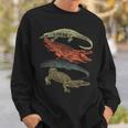 Vintage Crocodiles Retro Crocodile Sweatshirt Gifts for Him