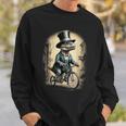 Vintage Dinosaur Trex Riding Bike Dino Lover Sweatshirt Gifts for Him