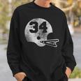 Vintage Football Jersey Number 34 Player Number Sweatshirt Gifts for Him