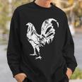 Vintage Game Fowl Rooster Gallero Distressed Sweatshirt Gifts for Him