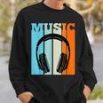 Vintage Headphones Hip Hop Music Rap Rapper Retro Sweatshirt Gifts for Him