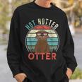 Vintage Hot Hotter Otter Retro Otterliebe Sweatshirt Geschenke für Ihn