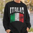 Vintage Italia Flag Italy Flag Proud Italian Pride er Sweatshirt Gifts for Him