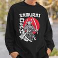 Vintage Japanese Samurai Retro Kanji Warrior Japan Sword Sweatshirt Gifts for Him