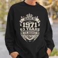 Vintage Made In 1971 53 Years Of Being Awesome Birthday Men Sweatshirt Gifts for Him