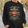 Vintage Made In April 1964 60Th Birthday 60 Year Old Sweatshirt Gifts for Him