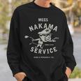 Vintage Megs Nakama Gas Station Reversed Clay Attendant Sweatshirt Gifts for Him