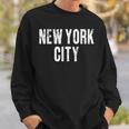 Vintage New York City Retro Distressed Text Nyc Sweatshirt Gifts for Him