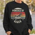 Vintage Powered By Ramen Japanese Love Anime Noodles Foodie Sweatshirt Gifts for Him
