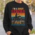 Vintage-Retro Ich Bin Ein Biker Papa Definitioniel Cooler Sweatshirt Geschenke für Ihn