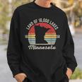 Vintage Retro Land Of 10000 Lakes 1858 Minnesota Sweatshirt Gifts for Him