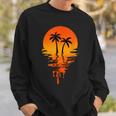 Vintage Retro Style Palm Tree Sweatshirt Gifts for Him