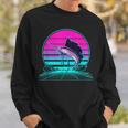 Vintage Retro Sunset Marlin Sweatshirt Geschenke für Ihn