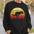 Vintage Sunset Labrador Retro Dog Pooping Old School Classic Sweatshirt Gifts for Him
