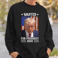 Vintage Usa Flag Wanted For President 2024 Trump Hot Sweatshirt Gifts for Him