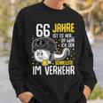 Vor 66 Jahren Der Fastest In Traffic 66Th Birthday Man Sweatshirt Geschenke für Ihn