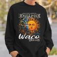 Waco Texas 2024 Total Solar Eclipse Cosmic April 8 Souvenir Sweatshirt Gifts for Him