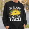 Walking Taco Tacos Lovers Costume Tacos Sweatshirt Gifts for Him