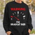 Warnung Ich Brauche Bier Lustige Sweatshirt Geschenke für Ihn