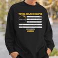 Warren Ohio Solar Eclipse 2024 Us Flag Sweatshirt Gifts for Him