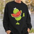 Watermelon Frog I Summer Fruits I Fun Sweatshirt Geschenke für Ihn