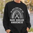 We Wear Zebra Print Rare Disease Awareness Eds Family Group Sweatshirt Gifts for Him