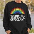 Wedding Officiant Lgbt Lesbian Gay Wedding Marriage Ceremony Sweatshirt Gifts for Him