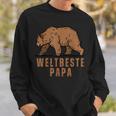 Weltbeste Papa 2024Atertag Bear Geschenkideen Sweatshirt Geschenke für Ihn