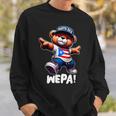Wepa Teddy Bear Puerto Rico Flag Boricua Puerto Rican Sweatshirt Gifts for Him