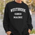 Westbrook Maine Me Vintage State Athletic Style Sweatshirt Gifts for Him