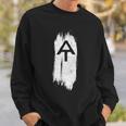 White Blaze Appalachian Trail At Minimalist Hiking Retro Sweatshirt Gifts for Him