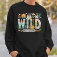 Wild About Reading Bookworm Book Reader Zoo Animals Sweatshirt Gifts for Him