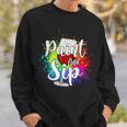 Wine Lover Drinkers Graphic Paint And Sip Party Drinking Sweatshirt Gifts for Him