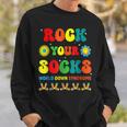 World Down Syndrome Awareness Day Rock Your Socks Groovy Sweatshirt Gifts for Him