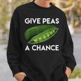 World PeasPeace Give Peas A ChanceEarth Day Sweatshirt Gifts for Him