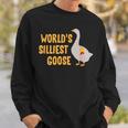 World's Silliest Goose Sweatshirt Gifts for Him