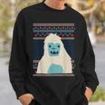 Yeti Monster Bigfoot Sasquatch Snow-Beast Ugly Christmas Fun Sweatshirt Gifts for Him