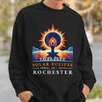 Yoga Total Solar Eclipse April 8Th 2024 Rochester Sweatshirt Gifts for Him