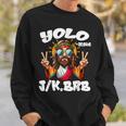 Yolo Jk Brb Jesus Christians Easter Day Resurrection Sweatshirt Gifts for Him