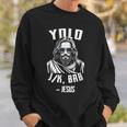 Yolo Jk Brb Jesus Easter Day Bible Vintage Christian Sweatshirt Gifts for Him