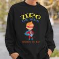 Zero The Hero Counts To 100 Superhero Sweatshirt Gifts for Him