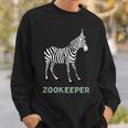 Zookeeper Zebra Birthday AdultKid Zebra Safari Party Sweatshirt Gifts for Him