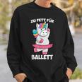 Zu Fett For Ballet Thick Unicorn Fat Unicorn Tutu Sweatshirt Geschenke für Ihn