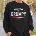 Zum Grumpy Est Befördert 2025 Bald Papaintage Sweatshirt Geschenke für Ihn