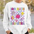 100 Days Brighter Retro Disco 100Th Day Of School Teacher Sweatshirt Gifts for Him